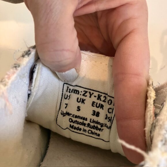 Obtaom Women Canvas Memory Foam Cheetah Animal Print Fashion Sneakers Shoes Sz 7 - Picture 11 of 11